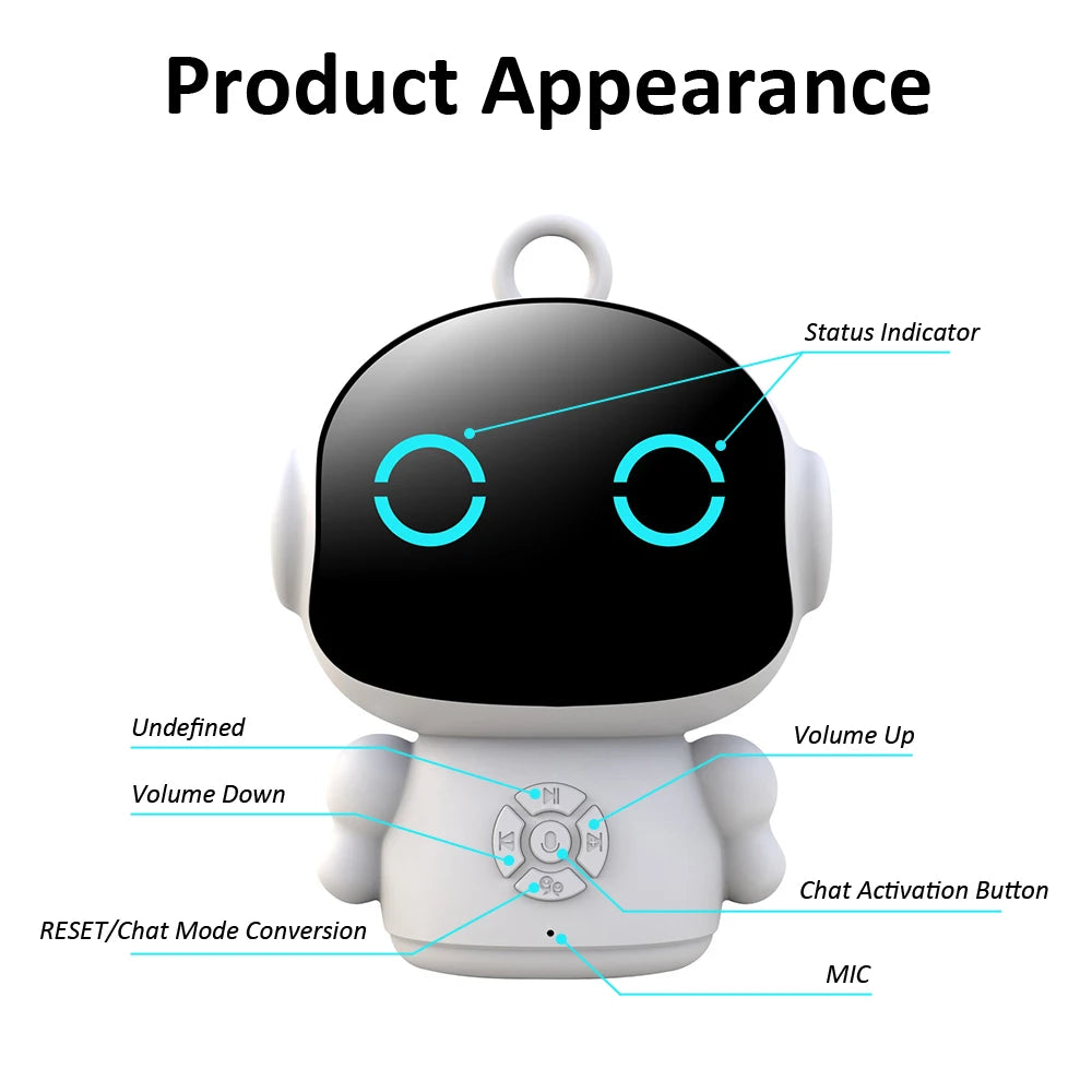 Tuya AI Smart Robot WiFi Early Education Toys for Children Speech Recognition & Voice Interactive Educational Learning Machine