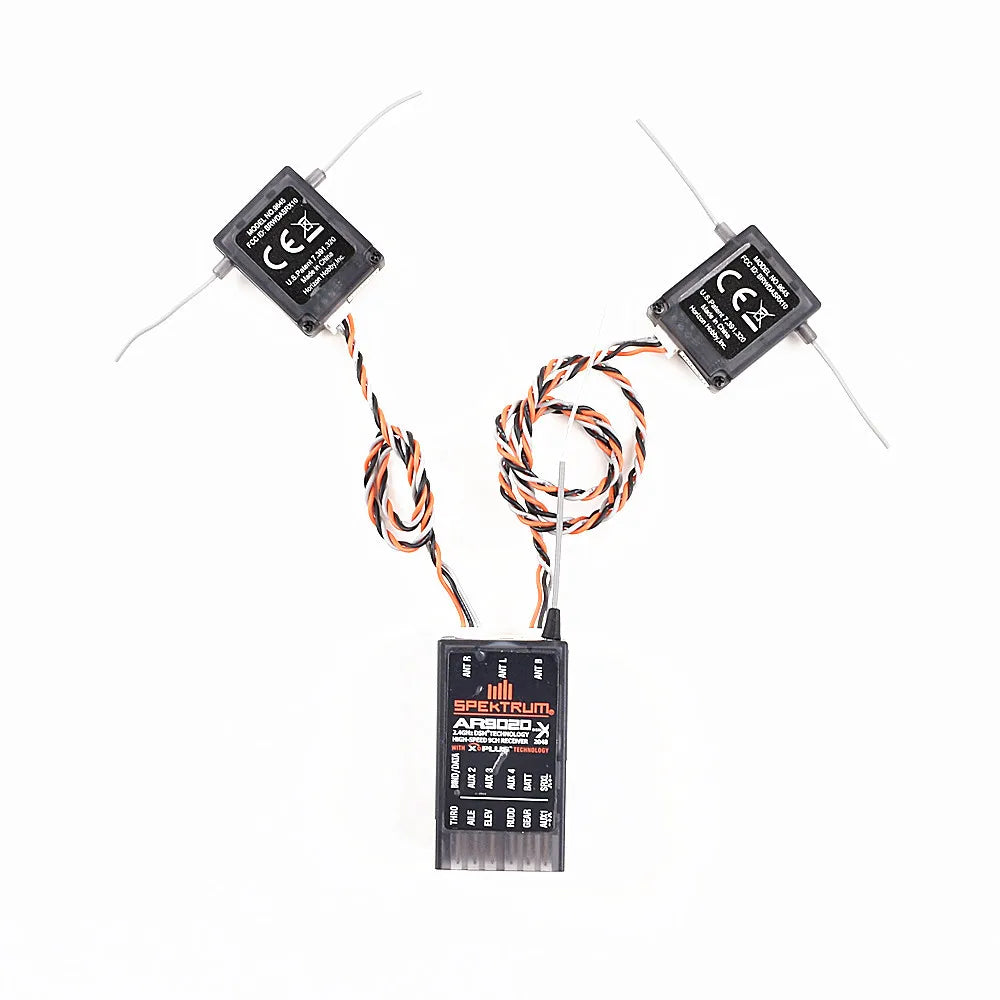 Spectrum AR9020 Receiver 2 Satellites DSMX 9 Channel Suit for Specktrum DX9 DX8 DX18 Transmitter