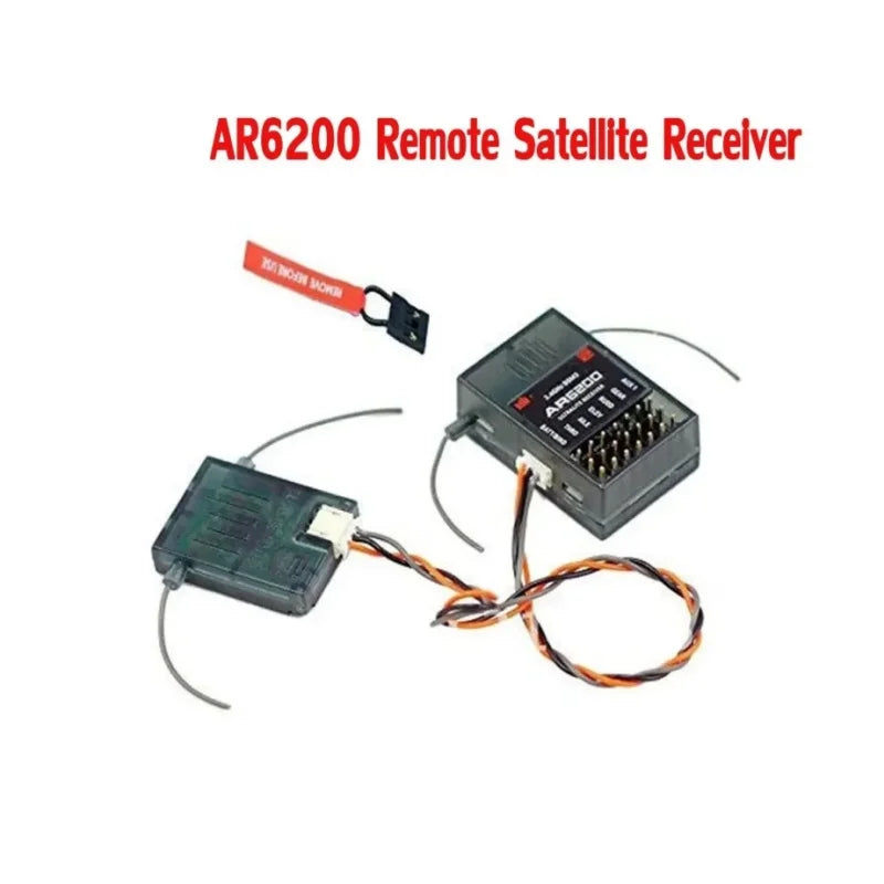 6CH DSM2 AR6200 Spectrum Receiver With Satellite for Specktrum DX6i DX7 DX8 DX9 JR DSX6 DSX9 RC Helicoter Plane