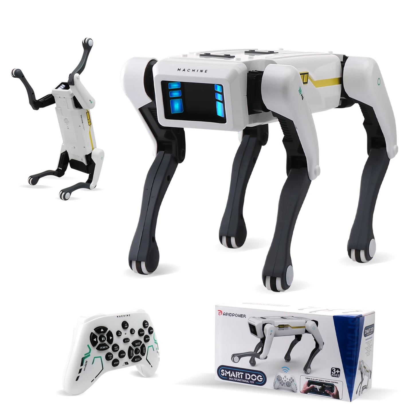 Intelligent AI RC Robot Dog Toy Voice Dialogue APP Remote Control Programming Singing Dancing Machine for Kids