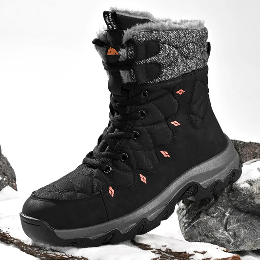 Winter Men's Snow Boots Super Warm Hiking Shoes Waterproof Men Ankle Boots High Top Outdoor Sneakers