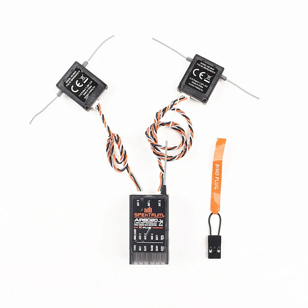 Spectrum AR9020 Receiver 2 Satellites DSMX 9 Channel Suit for Specktrum DX9 DX8 DX18 Transmitter