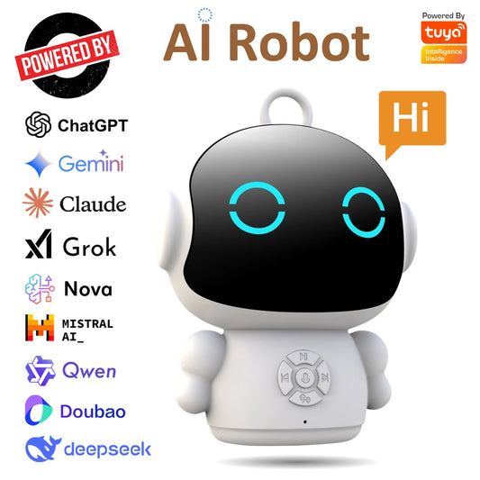 Tuya AI Smart Robot WiFi Early Education Toys for Children Speech Recognition & Voice Interactive Educational Learning Machine