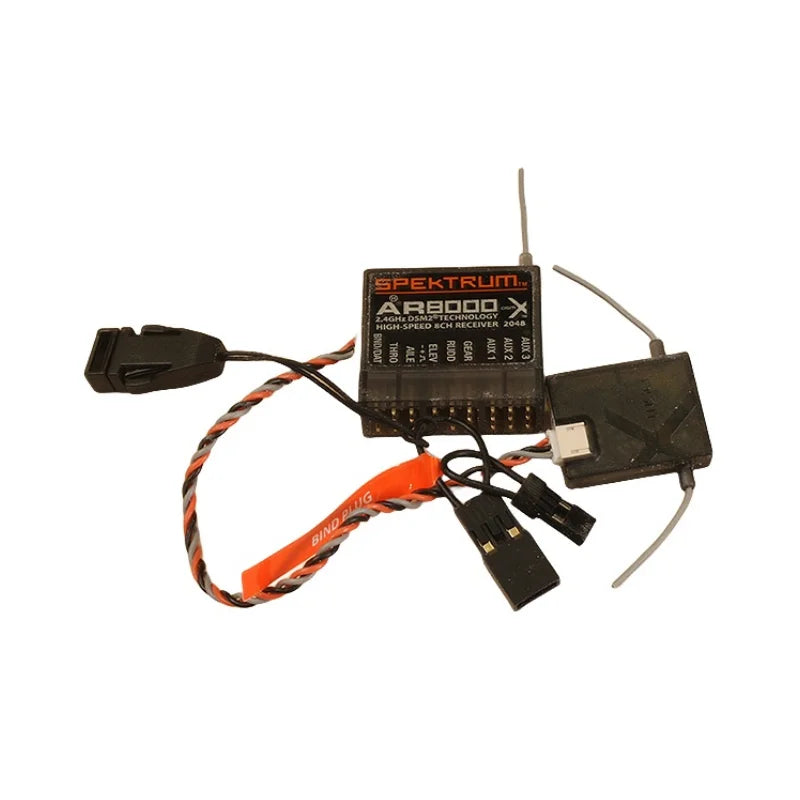 8 CH  Channel DSMX Spectrum AR8000 Receiver 2.4 GHZ W Satellite Fit Specktrum DX8 DX7s DX6 DX6i DSM2  JR DSX7 DSX6 Transmitter RC Airplane